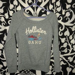 Gray hollister sweater